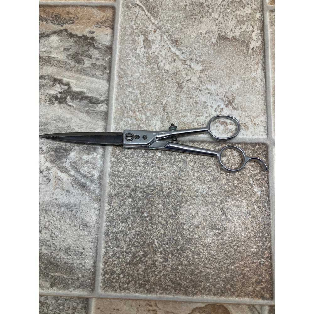Supercut Detroit Professional Hair Shears Barber Scissors Chrome 7.5 Inch USA